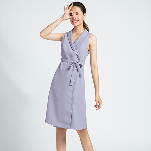 Bật bí cách lựa những mẫu đầm suông đẹp nhất cho chị em 23 Đầm blazer Hity DRE078 sắc tím