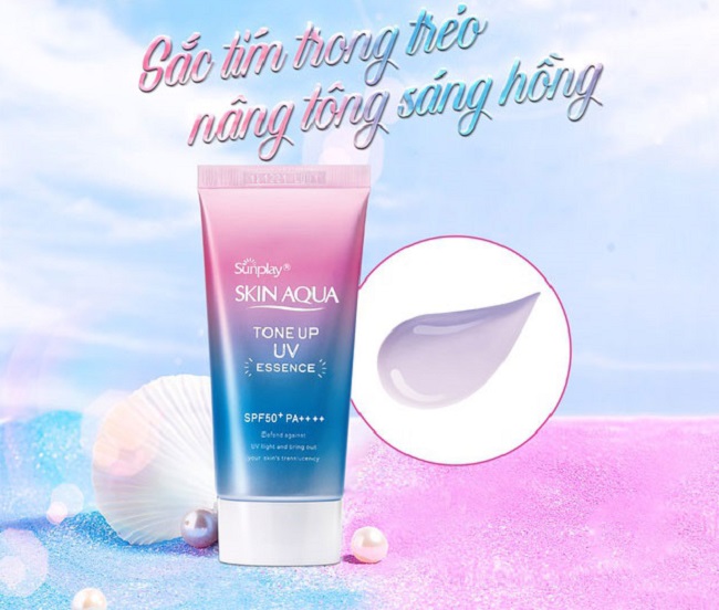 Kem chống nắng loại nào tốt? 14 Kem chống nắng Skin Aqua Tone Up UV Essence SPF50+ PA++++