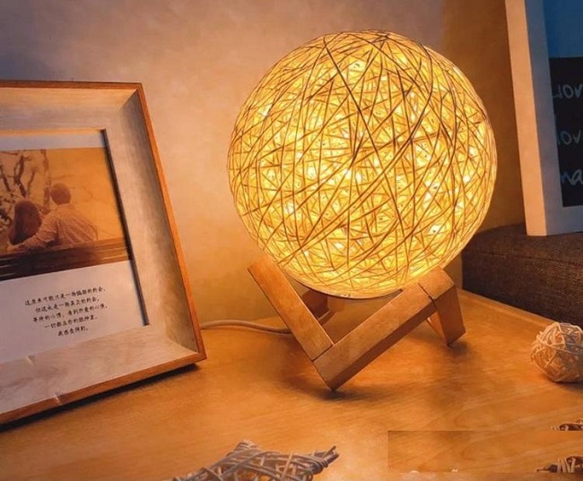 Đèn ngủ tốt nhất 11 Đèn ngủ để bàn quả cầu mây độc đáo